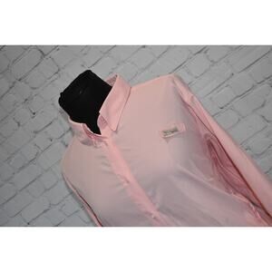 Columbia Shirt Womens Size 2X Plus PFG Performance Fishing Gear Vented Pink